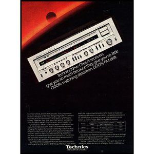 1981 Technics SA-818 Stereo Receiver Vintage Print Ad Audiophile Wall Art Photo